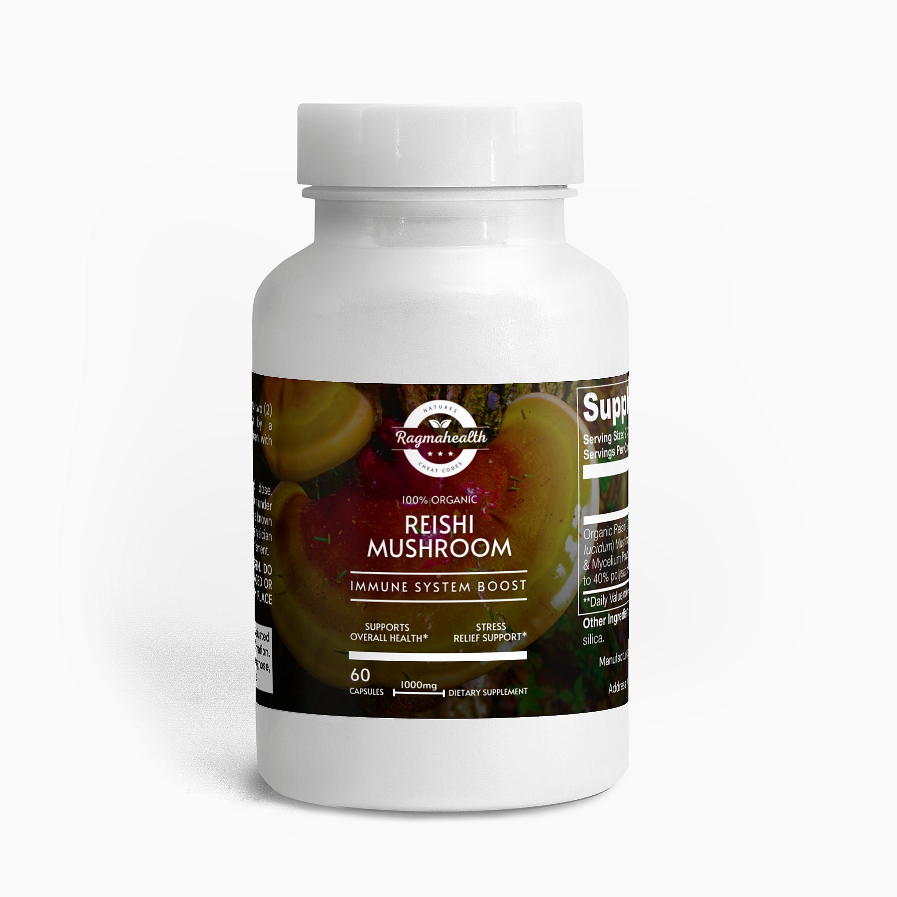 Reishi Mushroom 1000mg - Immune Support & Stress Relief